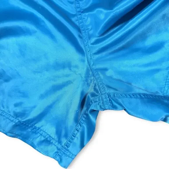 Vintage Nike Shorts OG Big Swoosh 90s Blue Windbreaker Running XS 26 - Picture 7 of 10